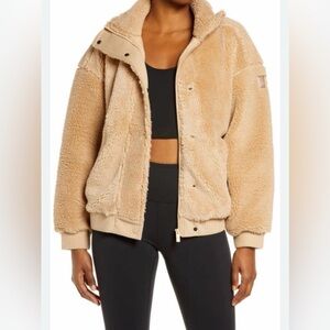 ALO Yoga Cream Teddy Jacket